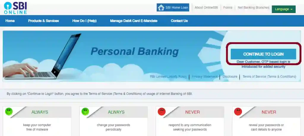 how to check kyc status in sbi online