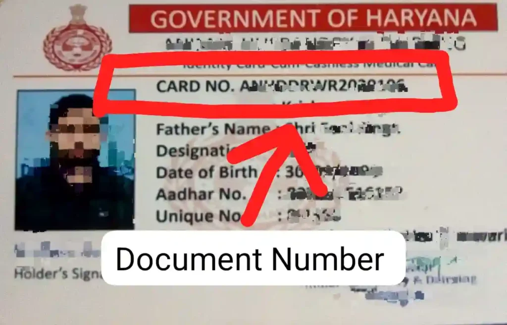 document number kya hota hai