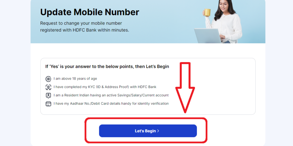 hdfc bank me mobile number kaise change kare