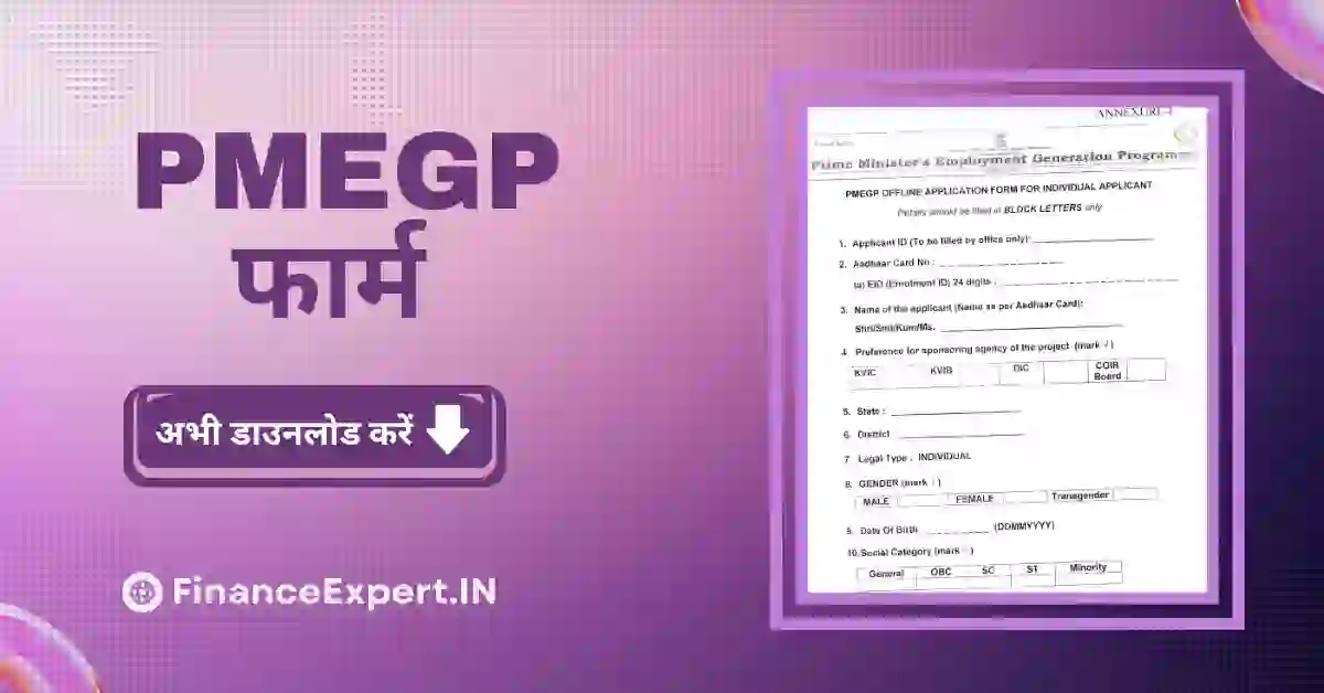 PMEGP Application Form PDF