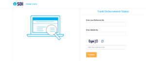 SBI home loan disbursement status
